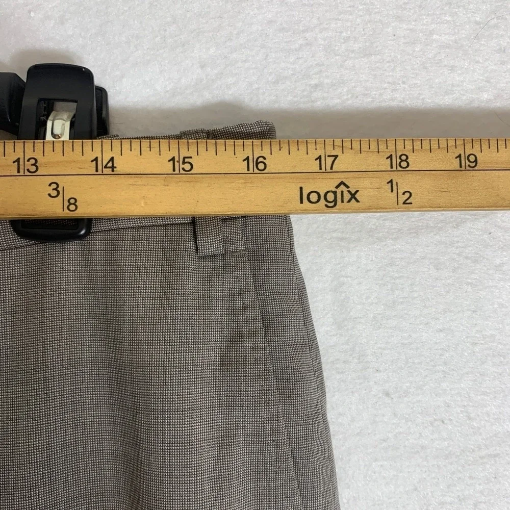 Canali 1934 Pants Mens 34 Gray Wool Classic Fit Dress Trousers Made Italy